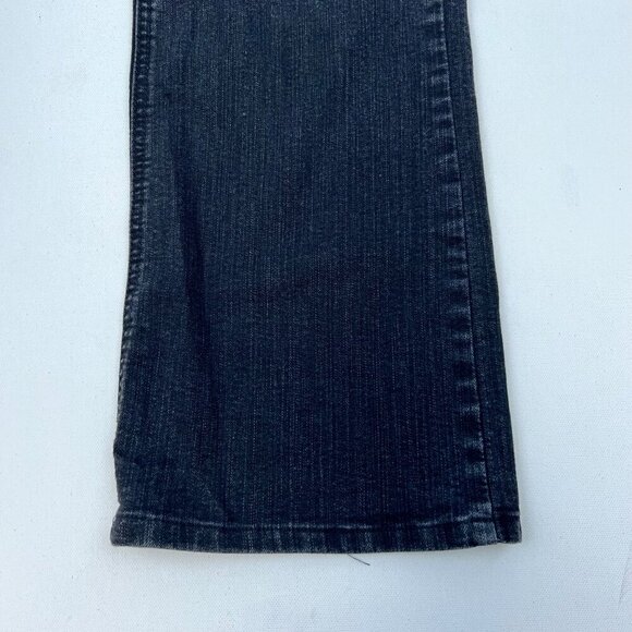 Chico’s So Slimming Straight Leg Jeans Faded Black Womens Size Medium Short - Picture 5 of 9